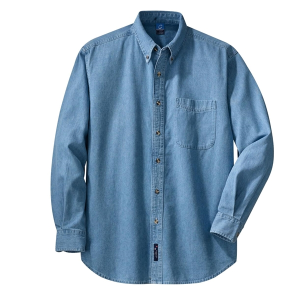 Port & Company®  Long Sleeve Value Denim Shirt