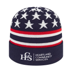 In Stock Flag Knit Cap with Cuff