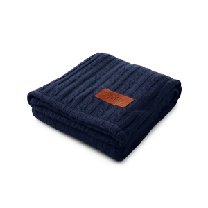 Leeman™ Cable Knit Sherpa Throw