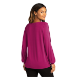 Port Authority Women's Luxe Knit Jewel Neck Top.