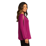 Port Authority Women's Luxe Knit Jewel Neck Top.