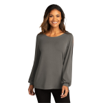 Port Authority Women's Luxe Knit Jewel Neck Top.